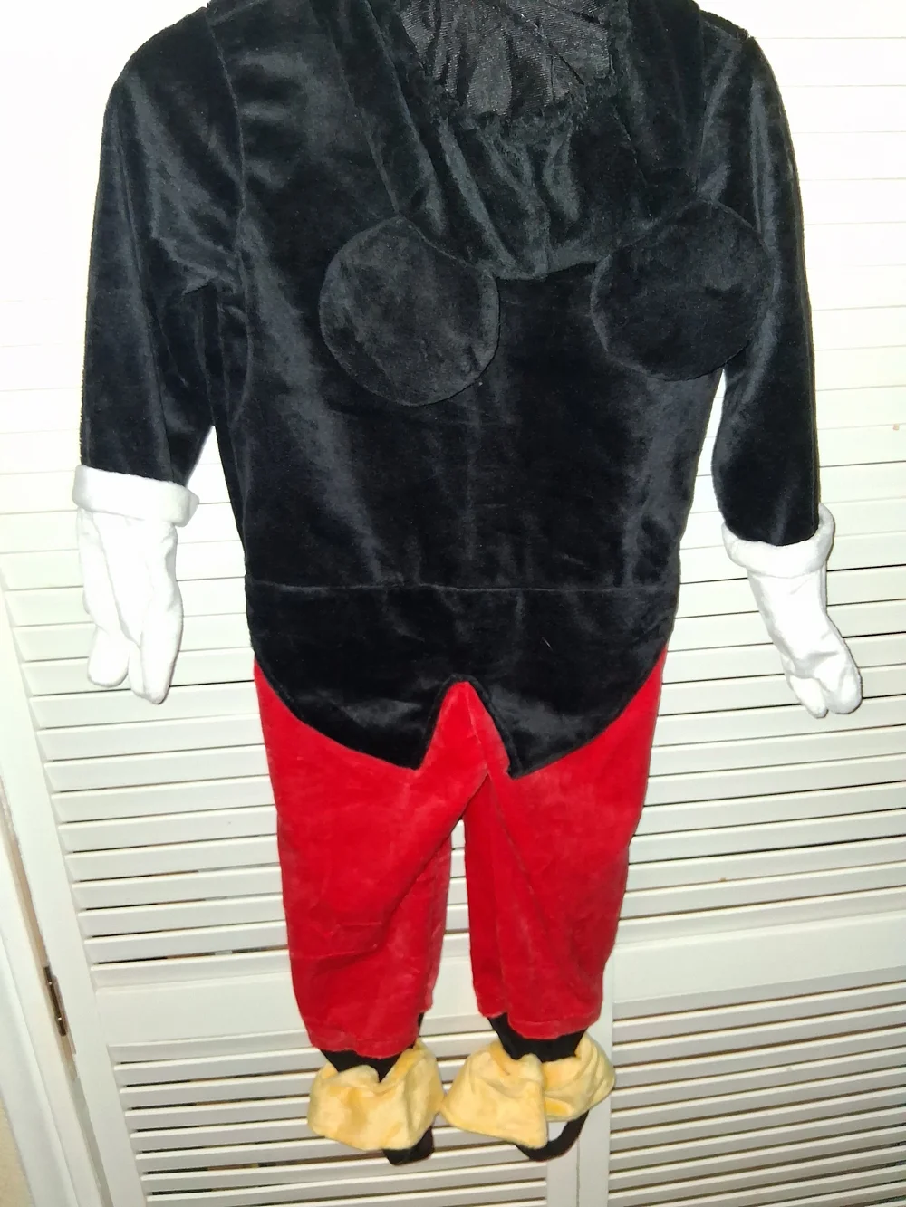 Authentic Disney Mickey Mouse Toddler Plush Tuxedo Halloween Costume Jumpsuit 3T